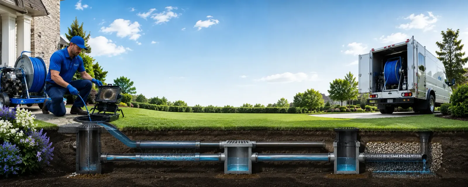 Outdoor drain cleaning information for Gile, WI
